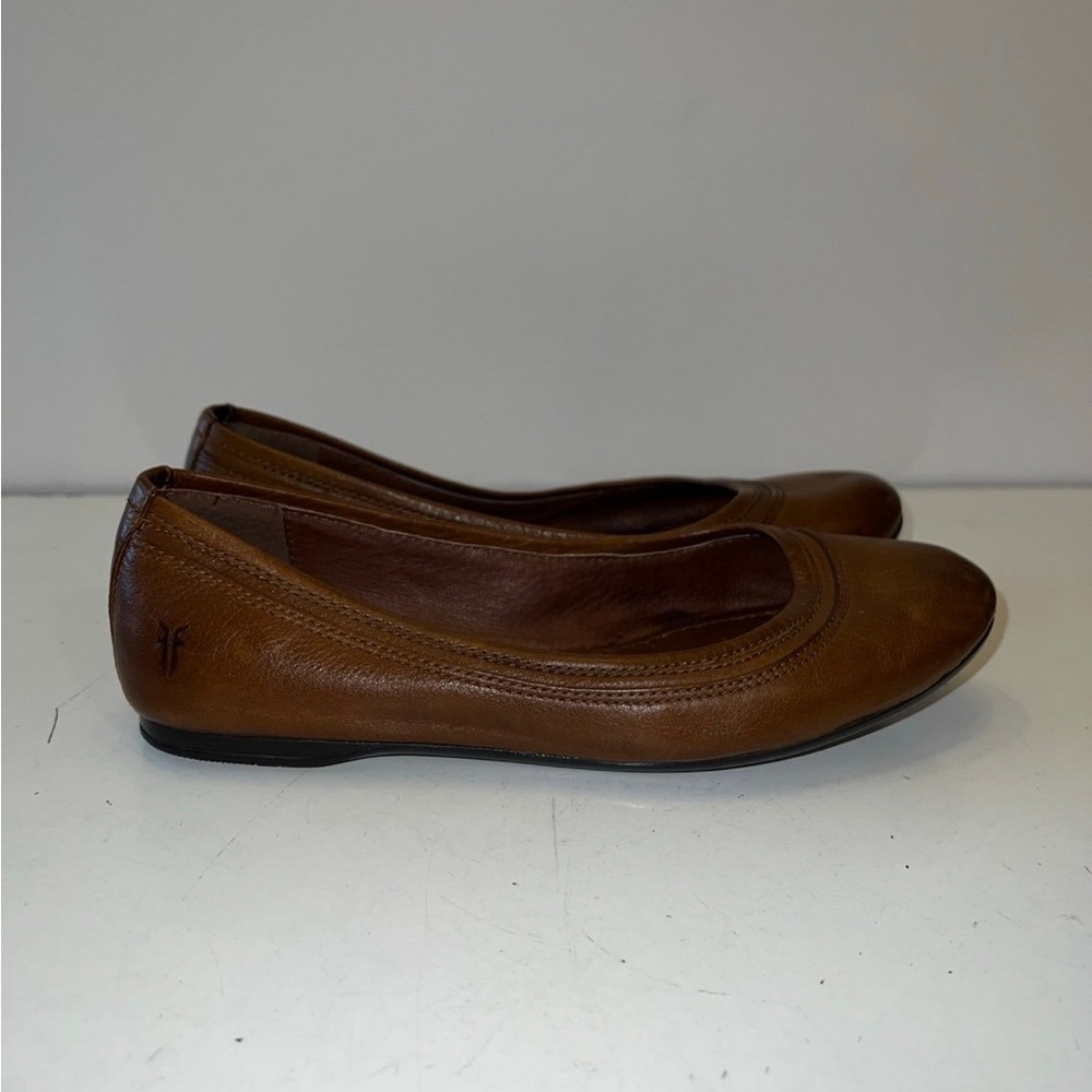 Frye Agnes Brown Ballet women’s flats size 6.5 - Picture 7 of 10